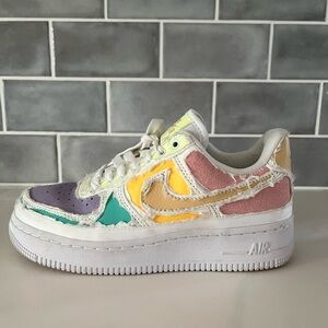 Nike Air Force 1 '07 PRM Arctic Punch Pastel Tear Off Women's Size 5 Platform